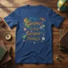 I'm Cooper doing Cooper things personalized t-shirt with dragon, dinosaur, rocket, and monster truck graphics
