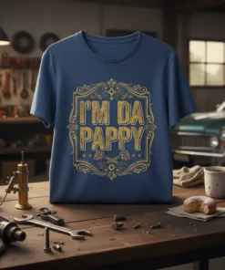 I'M DA PAPY bold graphic design printed on comfortable cotton t-shirt