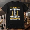 T-shirt with text "I'm Not Addicted To Chess I Can Quit As Soon As I Finish One More Game" and