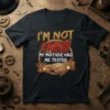 I'm Not Crazy My Mother Had Me Tested humorous quote t-shirt design with brain graphic and gears
