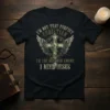 I'm Not That Perfect Christian T-Shirt with text and a winged cross graphic