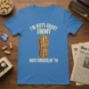 I'm Nuts About Jimmy Vote Carter In '76 t-shirt with a smiling peanut graphic and election year text