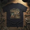 I'm Scott Doing Scott Things t-shirt with gears and lightning graphic, featuring custom name typography