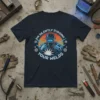Navy t-shirt with "I'm Silently Judging Your Welds" text and a graphic of a welder in a helmet