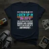 Retro 80s t-shirt design with bold text: "I'm So Glad I Grew Up In The 80's I Did So Much