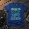 Funny fishing t-shirt with the quote "I'm So Good At Catching Fish That The Fish Tell Stories About Me" and