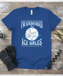 I'M SURROUNDED By ICE HÖLES bold graphic design printed on comfortable cotton t-shirt