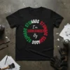 T-shirt with "I'm SURROUNDED By STUNADS" in circular text, featuring Italian flag colors green, red, and white