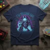I'm Telling Dad retro Jesus graphic t-shirt with sunglasses and neon grid background
