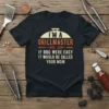 Black t-shirt with "I'm a Grillmaster If BBQ Were Easy It Would Be Called Your Mom" funny quote design for