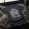 I'M A MECHANIК MEKANIK text design featuring bold typography on quality t-shirt