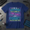I'm a Multitasker I Can Listen, Ignore and Forget All at the Same Time! quote on a navy blue t-shirt