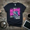 I'm A Nurse Shark And This Is My Week text with a cartoon shark wearing a nurse hat on a