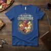 I'm a Slut for Charcuterie t-shirt featuring a detailed illustration of a charcuterie board with text above