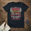 I'm a Virgo Woman t-shirt design with bold text about being born with a fiery soul and an uncontrollable mouth
