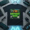 I'm The Birthday Boy t-shirt with pixel art gaming design for a boy's birthday celebration