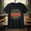 I'm The Favorite Son-In-Law It's Official T-Shirt with vintage badge design and bold red text