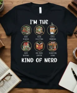 I'm the book reading text design featuring creative typography on quality t-shirt