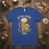 In Dog Beers I've Only Had One One t-shirt design featuring a golden retriever, a mug of beer, and hops