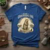 In My Groundhog Era t-shirt design with a central groundhog illustration and surrounding vignettes of its habitat and burrow