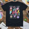 In My Para Era T-Shirt featuring colorful retro text, butterflies, a disco ball, and a smiley face, designed for paraeducators