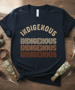INDIGENOUS INDIGENOUS INDIGENOUS INDIGENOUS creative graphic design printed on comfortable cotton t-shirt