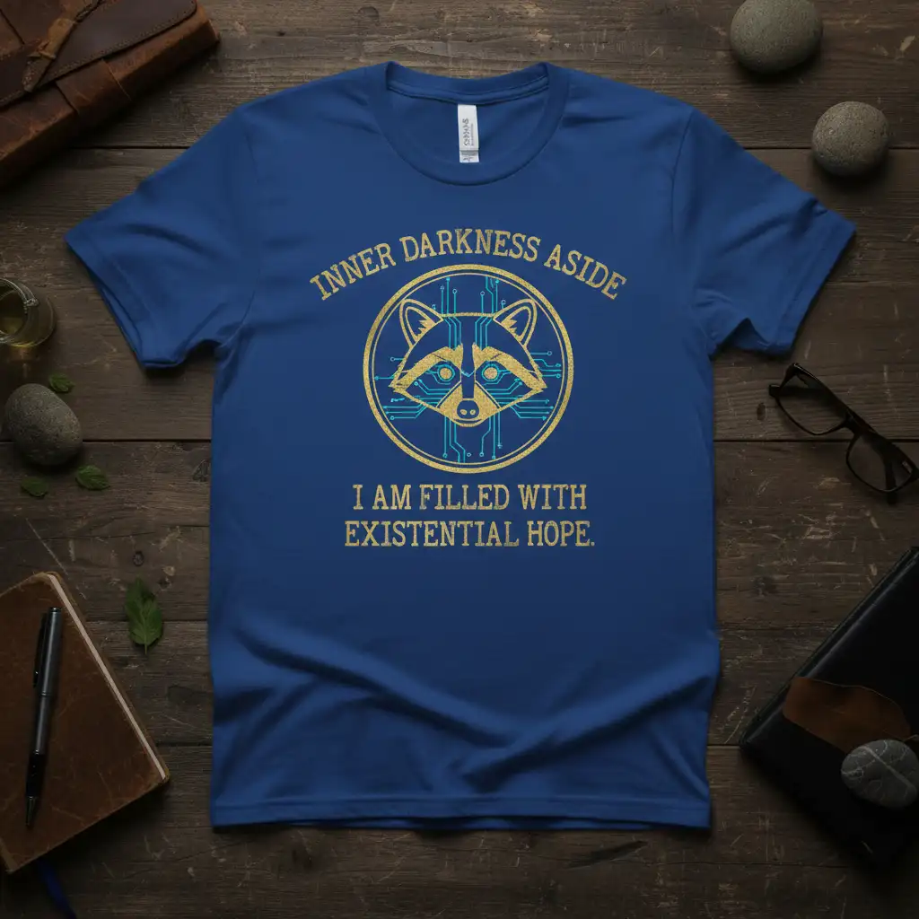 INNER DARKNESS ASIDE I quote printed with detailed print on quality cotton blend t-shirt design