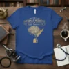 Internal Medicine I Think, Thertove I.M. t-shirt with gold brain graphic, quill, and inkwell