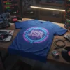 INTERSTELLAR SOUND RECORDS JSR text design featuring detailed typography on quality t-shirt