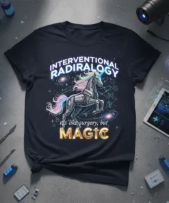 Interventional Radiology it's like text design featuring detailed typography on quality t-shirt