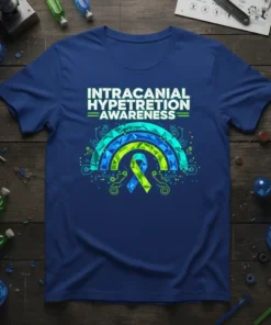 INTRACANIAL HYPETRETION AWARENESS eye-catching graphic design printed on comfortable cotton t-shirt