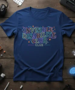 INVISIBLE DISABILITY CLUB CLUB stylish graphic design printed on comfortable cotton t-shirt
