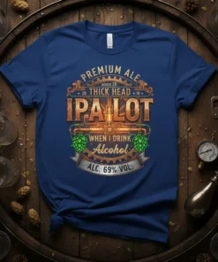 IPA Lot When I Drink Alcohol T-Shirt with premium ale design and hop graphics