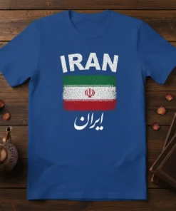 Iran Flag T-Shirt unique graphic design printed on comfortable cotton t-shirt