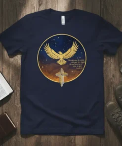 They that wait upon text design featuring eye-catching typography on quality t-shirt