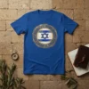 Israel Flag Star of David creative graphic design printed on comfortable cotton t-shirt