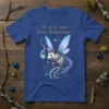 It is I, your Fairy Godpossum... text above a fairy opossum graphic with wings and a magic wand