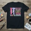 MAKE MISTAKES NOT BE text design featuring eye-catching typography on quality t-shirt