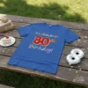 It's Grandma's 80th Birthday! creative graphic design printed on comfortable cotton t-shirt