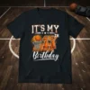 IT'S MY 11TH Birthday t-shirt with basketball and net graphic for an 11-year-old's celebration