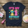 IT'S MY 11th BIRTHDAY #Official Preteen t-shirt design with gold numbers, pink and blue text, and butterflies
