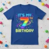IT'S MY 7 TH BIRTHDAY stylish graphic design printed on comfortable cotton t-shirt