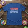 Birthday t-shirt with bold text "IT'S MY BIRTHDAY - SIGN MY SHIRT!" and humorous phrase below