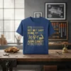 It's Not Not Easy Being My Wife's Arm Candy But Here I Am Nailing It quote on a navy t-shirt