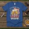 It's A Bad Day To Be A Beer Americana text with American flag and beer mugs graphic on a blue