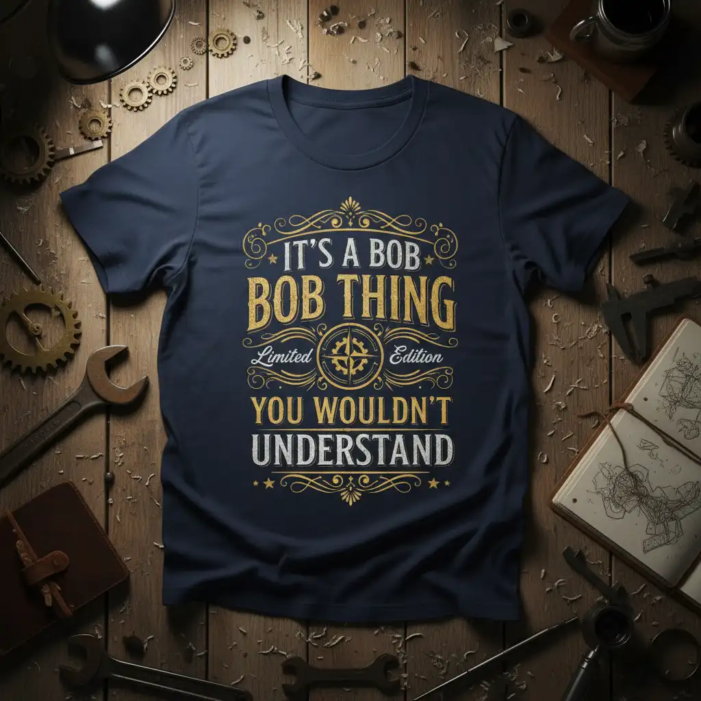 IT'S A BOB BOB THING Edition YOU WOULDN'T UNDERSTAND quote t-shirt design with vintage distressed typography