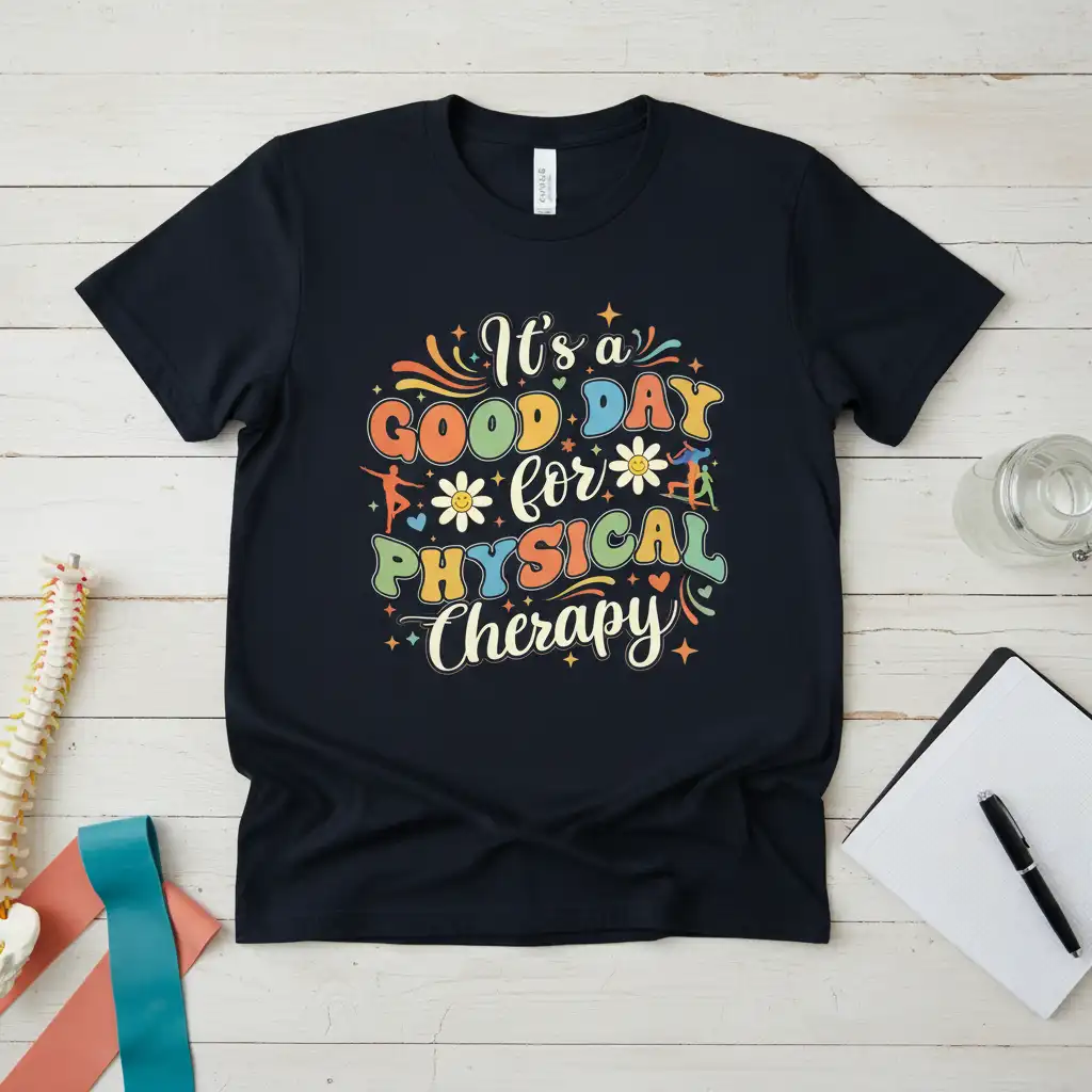 It's a GOOD DAY retro design printed on premium quality fabric with detailed typography