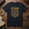 It's a Pittman Thing You Wouldn't Understand T-Shirt with gold distressed text and a family crest design