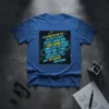 T-shirt design featuring the quote "I've Extracted The Text, Am Ready To Cready Create A Brand New T-Shirt Design With
