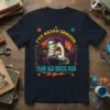 Feminist t-shirt design with "I've Heard Enough From Old White Men" text and Rosie the Riveter style graphic